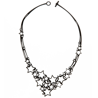 Batucada Ladies Black Stars Necklace
